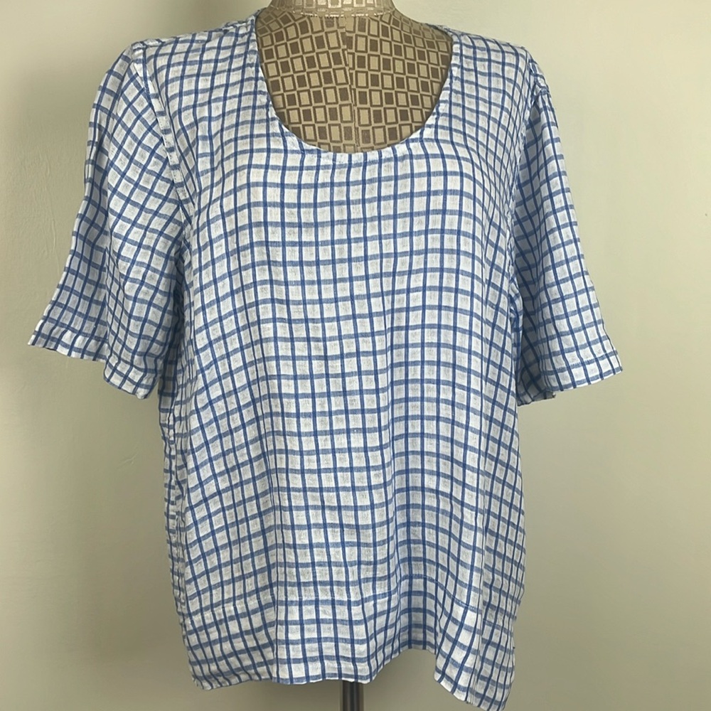 Flax short sleeve linen shirt